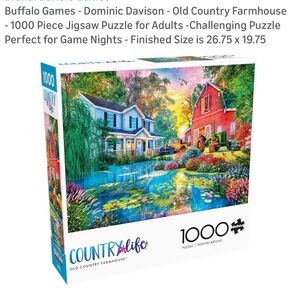 Buffalo Games Country Life Farmhouse Puzzle - 1000 Pieces